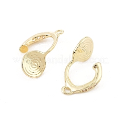 Латунные серьги с клипсами&nbsp;LS-KK-K371-27A-G