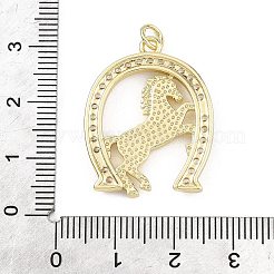 Messing micro pave klare zirkonia anhänger&nbsp;KK-B177-05D-G