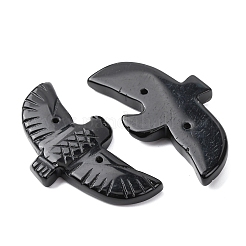 Натуральный обсидиан резные большие подвески G-A288-01G