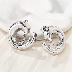 Серьги-гвоздики из нержавеющей стали 304&nbsp;EJEW-D319-08P