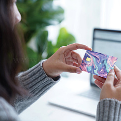 ПВХ пластиковые водонепроницаемые наклейки для карт DIY-WH0432-007