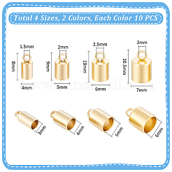 32 шт. 8 стиля наконечников для шнура из нержавеющей стали 201 STAS-UN0057-46