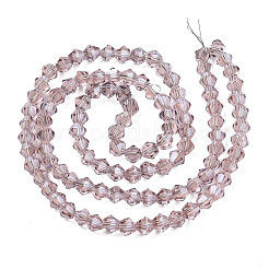Chapelets de perles en verre transparent électrolytique&nbsp;LS-EGLA-Q026-016F