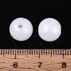 Perles acryliques opaques arc-en-ciel en caoutchouc&nbsp;MACR-T010-10mm-08-01