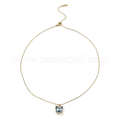 Ожерелья с подвесками из стекла в виде бабочек NJEW-E105-06KCG-01