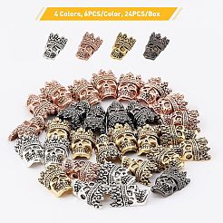 Perline in lega stile tibetano&nbsp;TIBEB-FH0001-02