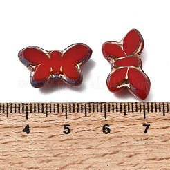 Peinture à cuire Picasso et rangs de perles de verre incrustées de métal doré&nbsp;GL-CBA98F0-02B