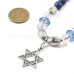 Ожерелье с подвеской в виде звезды Давида NJEW-JN04402