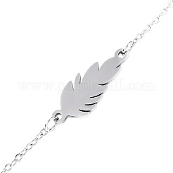 Anlaufgeschützte Gliederarmbänder aus 201 Edelstahl&nbsp;LS-BJEW-T011-JN497-1