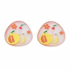 Осенняя тема прозрачные акриловые подвески с принтом&nbsp;TACR-S135-042