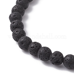 Браслеты из круглых бусин из натуральных и синтетических драгоценных камней для мужчин и женщин BJEW-JB12263-02