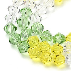 Прозрачный градиент цвета стеклянные бусины пряди&nbsp;GLAA-F131-01C-08