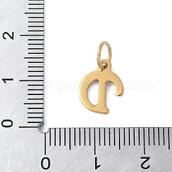 304ステンレススチールエナメルチャーム  丸カン付き  イオンプレーティング（ip）  ゴールドカラー  文字d  11.5x9x1mm  丸カン：6x0.8ミリ  4.5mm内径&nbsp;STAS-G353-01G-D