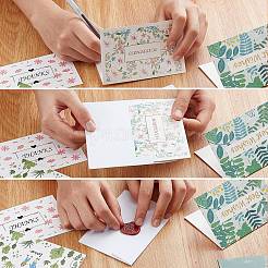 Конверты и цветочные узоры наборы благодарственных открыток DIY-CP0001-82
