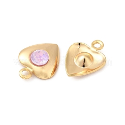 Латунь стекло амулеты KK-P340-09G-01