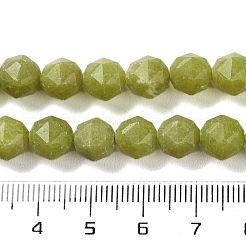 Натурального оливкового нефрита бисер нитей G-NH0021-A17-01