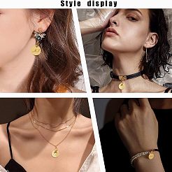 100 шт. латунная штампованная пустая бирка-подвеска&nbsp;KK-FH0002-60G