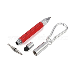 Алюминиевая практичная ручка-брелок 6 в 1 AJEW-R004-01P-07