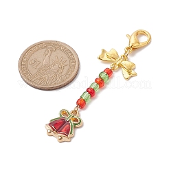 Рождественские украшения из сплава эмали HJEW-MZ00058