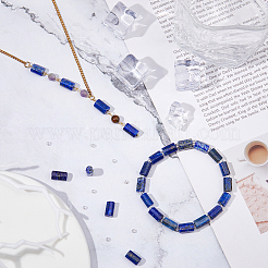 2 нити натуральных бусин из лазурита G-FH0002-38