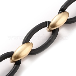 Непрозрачные акриловые тросовые цепи ручной работы AJEW-JB00804