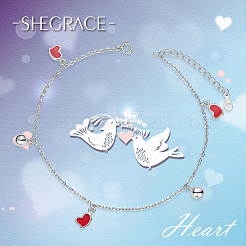 925 Sterling Silber Charm Fußkettchen&nbsp;JA124A