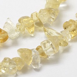 Природный цитрин бисер нитей X-G-F328-13