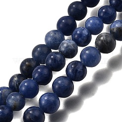 Естественно содалит круглый шарик нити&nbsp;LS-G-P072-27-10mm