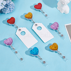 12 шт. 6-х цветные смоляные катушки для значков&nbsp;HJEW-NB00318