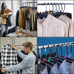 234 шт. 9 цвета 2xs~4xl пластиковые маркеры размеров одежды и брюк KY-CP0001-08