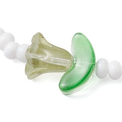 Стеклянные бусины эластичные браслеты для женщин&nbsp;BJEW-MZ00200-01