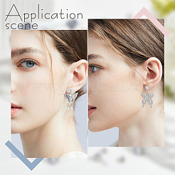 12 пара 6-х стильных латунных серег-гвоздиков с ромбовидной фурнитурой KK-BBC0012-77