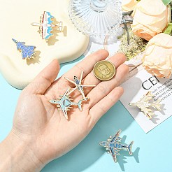 6 шт. 6 эмалевых значка в виде самолета&nbsp;JEWB-CJ0002-99