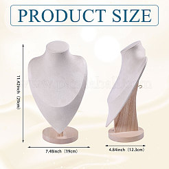 Деревянные подставки для ожерелий в форме бюста&nbsp;NDIS-WH0003-019A-01