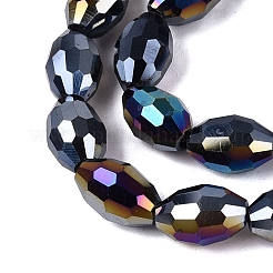 Chapelets de perles en verre opaque de couleur unie&nbsp;GL-N002-01A-B09