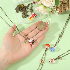 6 шт. латунные ожерелья NJEW-CA00002