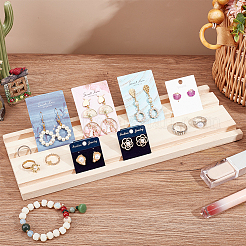 Лоток для карточек с деревянными серьгами на 3 слот EDIS-WH0021-42