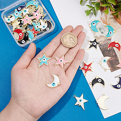 40 шт. 10 стильные подвески из эмалированного сплава с покрытием&nbsp;ENAM-NB0001-85