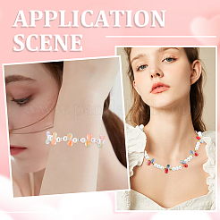 150шт 6 цвета прозрачные стеклянные бусины GGLA-SC0001-17