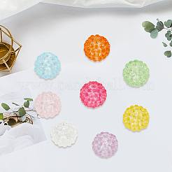 24 pz 8 colori perline in resina trasparente&nbsp;RESI-PA0001-57