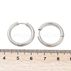 Фурнитура для сережек-колец huggie hoop из нержавеющей стали 201 STAS-F149-33P-A
