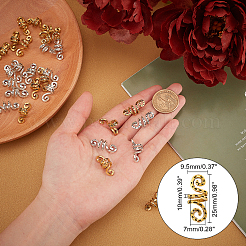 Манжеты из сплава для волос с покрытием&nbsp;OHAR-PH0001-20