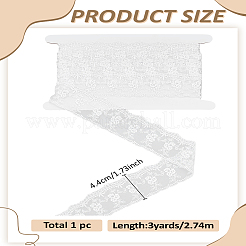 3 ярд кружевной отделки из полиэстера&nbsp;SRIB-LP0001-13A