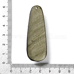 Натуральный золотой блеск обсидиана G-G098-09