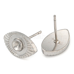 Фурнитура для сережек-гвоздиков из нержавеющей стали марки 304 EJEW-P291-11P