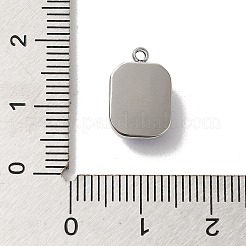 304 Edelstahl-Glasanhänger&nbsp;STAS-L022-062P-03