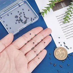 100 шт. ионное покрытие (IP) 304 нержавеющая сталь разделительные бусины&nbsp;STAS-AR0002-54RC