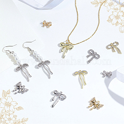 20 шт. 10 стиля подвески из сплава и латуни со стразами&nbsp;FIND-GA0005-09