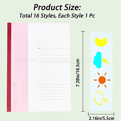 2 набор 2 стилей ПЭТ выдалбливают пластиковые трафареты для рисования шаблоны&nbsp;AJEW-GF0006-91A
