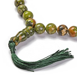 Perles naturelles unakite étirer bracelets&nbsp;BJEW-A025-01M